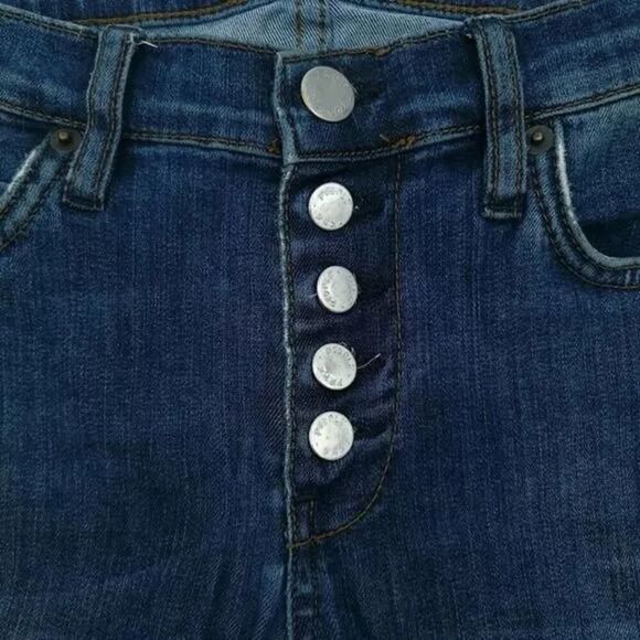 Free People Reagan Destroyed Skinny Ankle Jeans Size 25 - Picture 3 of 6